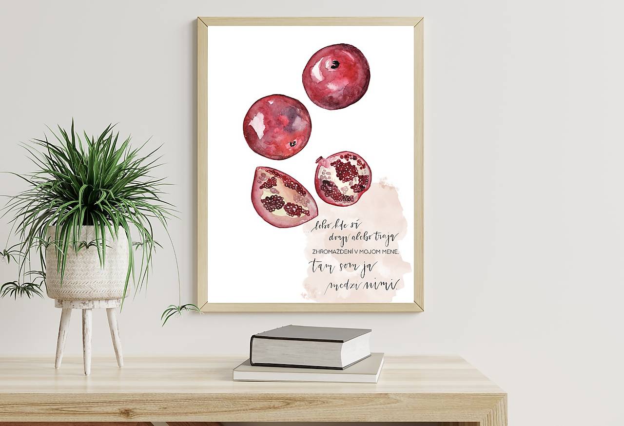 KDE SÚ DVAJA ALEBO TRAJA - art print