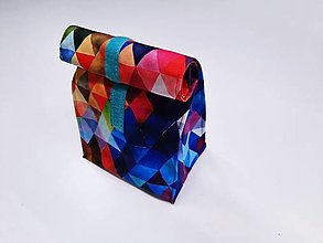 Iné tašky - Desiatnik pestrofarebné trojuholníky - 14629885_
