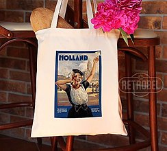 Nákupné tašky - Poster Holland na plátenej taške - 14630551_