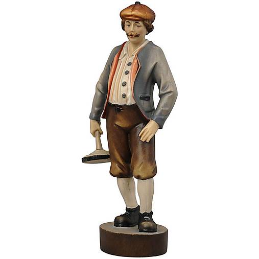 Dekorácie - Curlingový hráč (20 cm - Béžová) - 14630471_