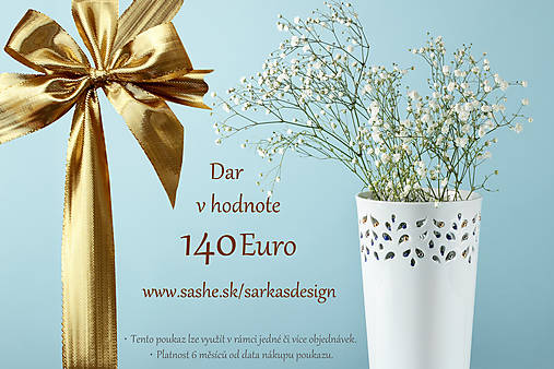 Darčekové poukážky - Dar v hodnote 140 Euro - 14632708_