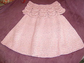 Detské oblečenie - Detské háčkované šaty - 14633058_
