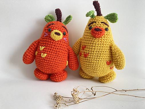 Hračky - háčkovaná hruška - ovocie - 14632717_