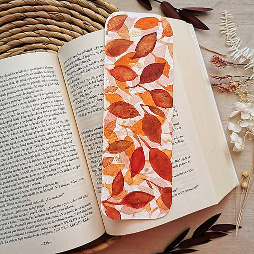 Papiernictvo - Akvarelová záložka Jesenná láska - 14634909_