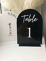 Akrylové Čísla na stoly - rôzne farby 002