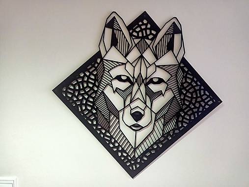 Obrazy - Vlk - polygonálny obraz - 14635811_