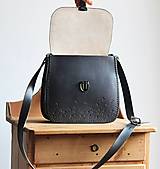 Kabelky - Kožená kabelka Antique leather *Black* - 14637923_