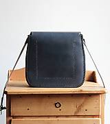 Kabelky - Kožená kabelka Antique leather *Black* - 14637924_