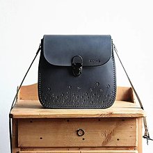 Kabelky - Kožená kabelka Antique leather *Black* - 14637921_