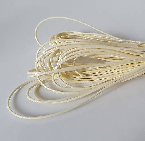 Náramky - Shamballa náramok s guličkou (Krémová) - 14637194_