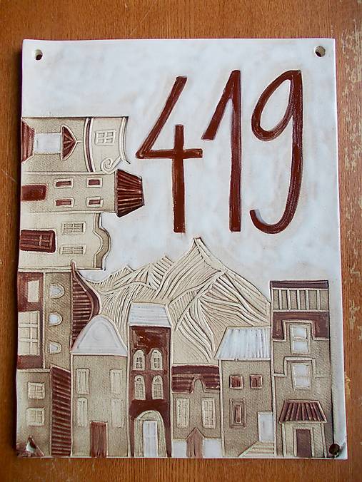 Tabuľky - Keramické popisné čislo na dom - 14639190_