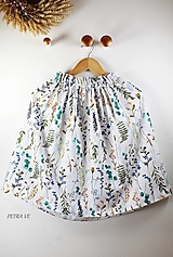 Detské oblečenie - Lúčne kvety - detská riasená suknička - 14641059_
