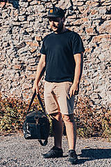 Veľké tašky - Kožená cestovná taška Atlas  (Čierna) - 14640889_