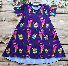 Detské oblečenie - Šaty - zmrzliny vo fialovom - 14641360_
