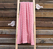 Detský textil - Detská deka na leto, "Miss", OEKO-TEX® - pudrovoružová - 14642581_