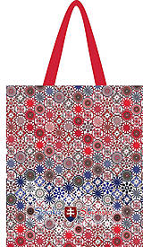 Nákupné tašky - Taška so vzorom v národných farbách - 14643891_