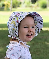  - Letný detský čepiec letná lúka s nariaseným šiltom - 14644652_