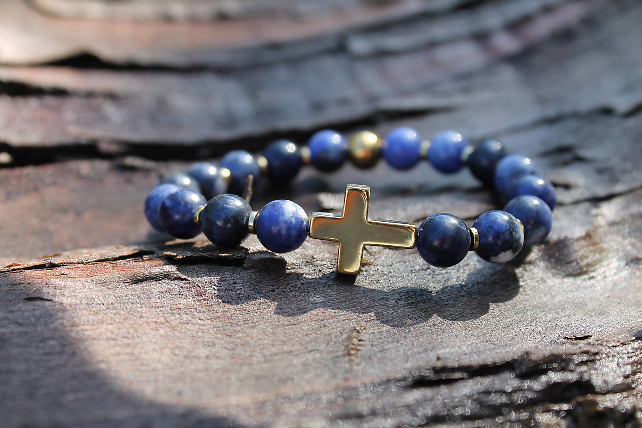 Ochranný kríž gold 5B