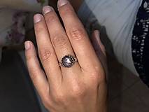 Prstene - Asteric Ruby & Vintage Silver  Ag925 Ring / Filigránový prsteň s asterickým rubínom E012 - 14647222_