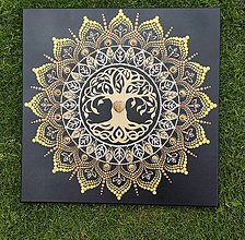 Obrazy - Mandala Strom života s jaspisom mookait. - 14647793_
