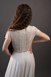 Šaty - Svadobné šaty z luxusnej geometrickej krajky - 14648123_
