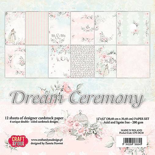 Papier - Scrapbook papier Dream Ceremony 12 x 12 - 14652221_