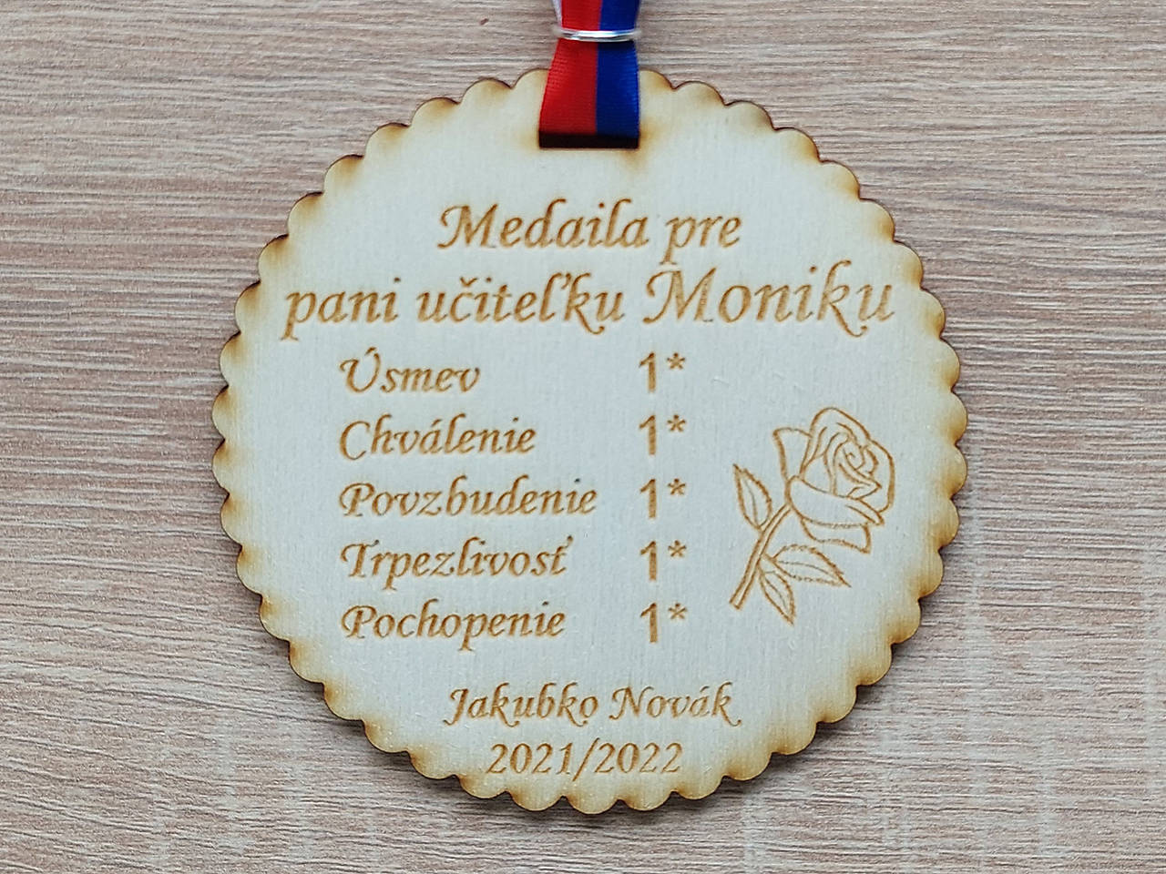 Darček pre pani učiteľku medaila 9cm