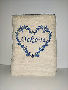 Úžitkový textil - Osuška Ockovi (Béžová) - 14652352_
