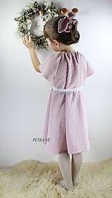 Detské oblečenie - Lobelka - detské šaty z mušelínovej madeiry - 14650641_
