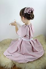 Detské oblečenie - Lobelka - detské šaty z mušelínovej madeiry - 14650642_