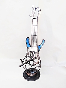 Dekorácie - Kovaná elektrická gitara - 14651245_