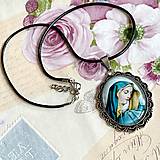Náhrdelníky - Saint Mary Antique Silver Filigree Necklace / Starostrieborný náhrdelník Madona - 14654691_