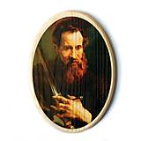 Dekorácie - Svätý Pavol drevený obraz - 14652591_