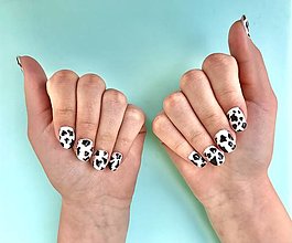 Iné doplnky - Press on nails - Cow - 14655872_