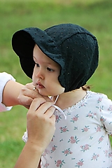 Detské čiapky - Letný detský čepček Tamara s riaseným šiltom - 14656430_