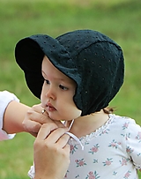 Detské čiapky - Letný detský čepček Tamara s riaseným šiltom - 14658164_
