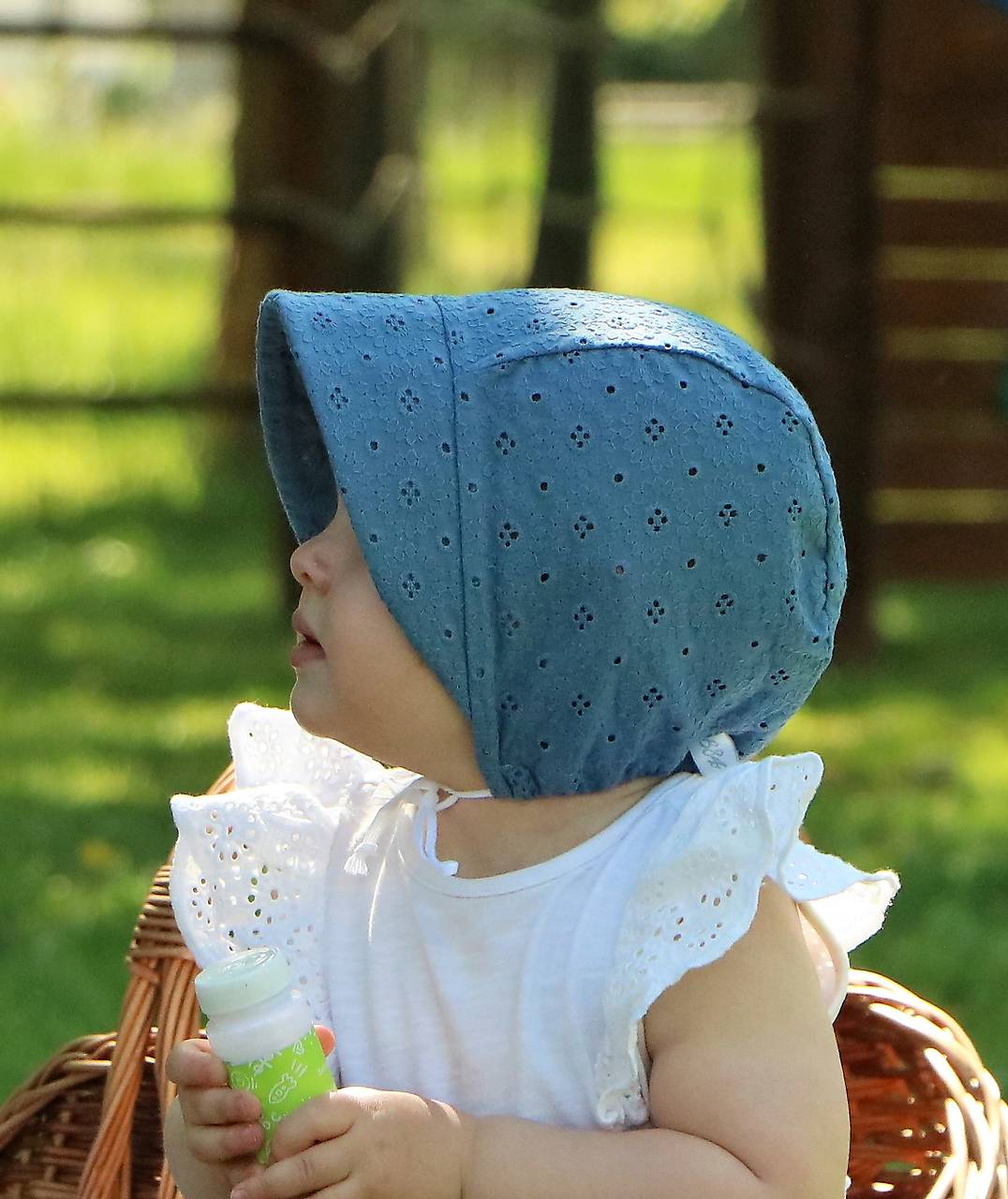 Letný detský čepiec Mia - madeira