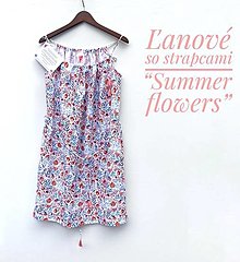 Šaty - Sexi ľanovky "Summer flowers" - 14655406_