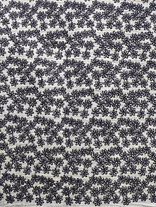 Blúzky a košele - Vyšívaná mušelínová blúzka (rôzne farby) (Modro-čierna) - 14657747_
