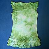 Detské oblečenie - Dívčí bílo-modro-zelené batikované šaty 12/14 (13404535) - 14658399_
