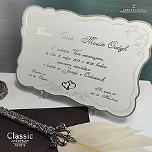 Papiernictvo - Luxusné svadobné oznámenie A5081S - 14658766_
