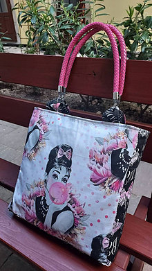 Veľké tašky - Taška ,,Audrey " ružová - 14660889_