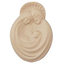 Sochy - Amulet Svätá Rodina (4,5cm - Béžová) - 14661585_