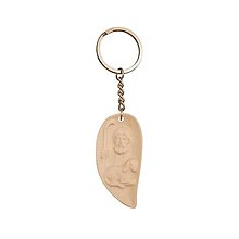 Kľúčenky - Kľúčenka Dobrý Pastier (6cm - Béžová) - 14661635_