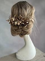 Ozdoby do vlasov - Kvetinový hrebienok "láskou sa nechať viesť" - 14661708_