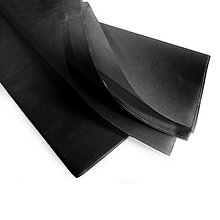 Papier - Hodvábny papier SIRIUS 75x50 cm / 24 ks - Čierny - 14660937_