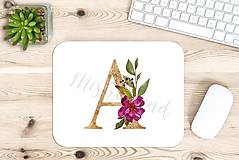 Grafika - Grafika- Zlaté písmená s kvetinami - 14665073_