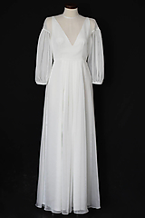 Šaty - Jednoduché svadobné šaty bez krajky - 14664054_