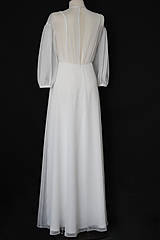 Šaty - Jednoduché svadobné šaty bez krajky - 14664056_