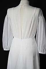 Šaty - Jednoduché svadobné šaty bez krajky - 14664057_